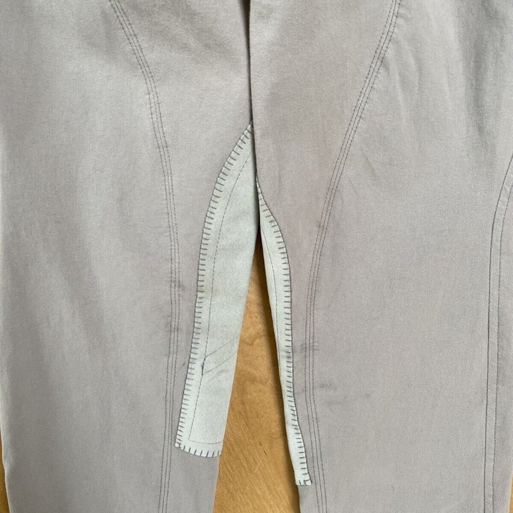 Trainer's Choice Euro Seat Breeches Riding Pants Sz 26R fits like 28 Gray - Picture 9 of 14
